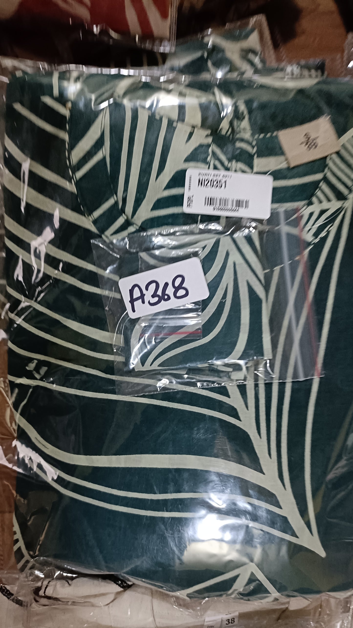 Peacock blue pure cotton two piece cordset (A368)
