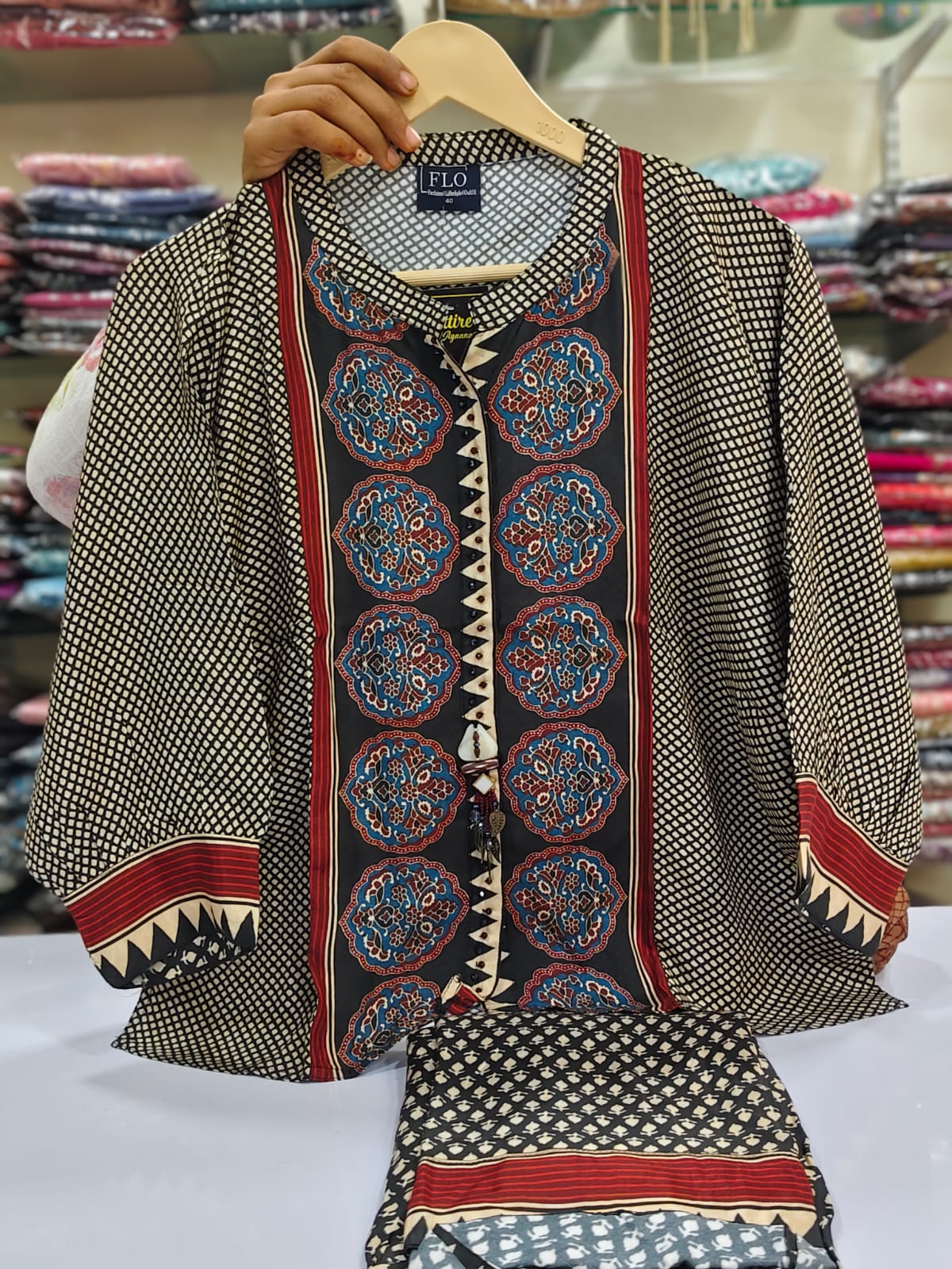 Ajrakh two piece cordset (A423)