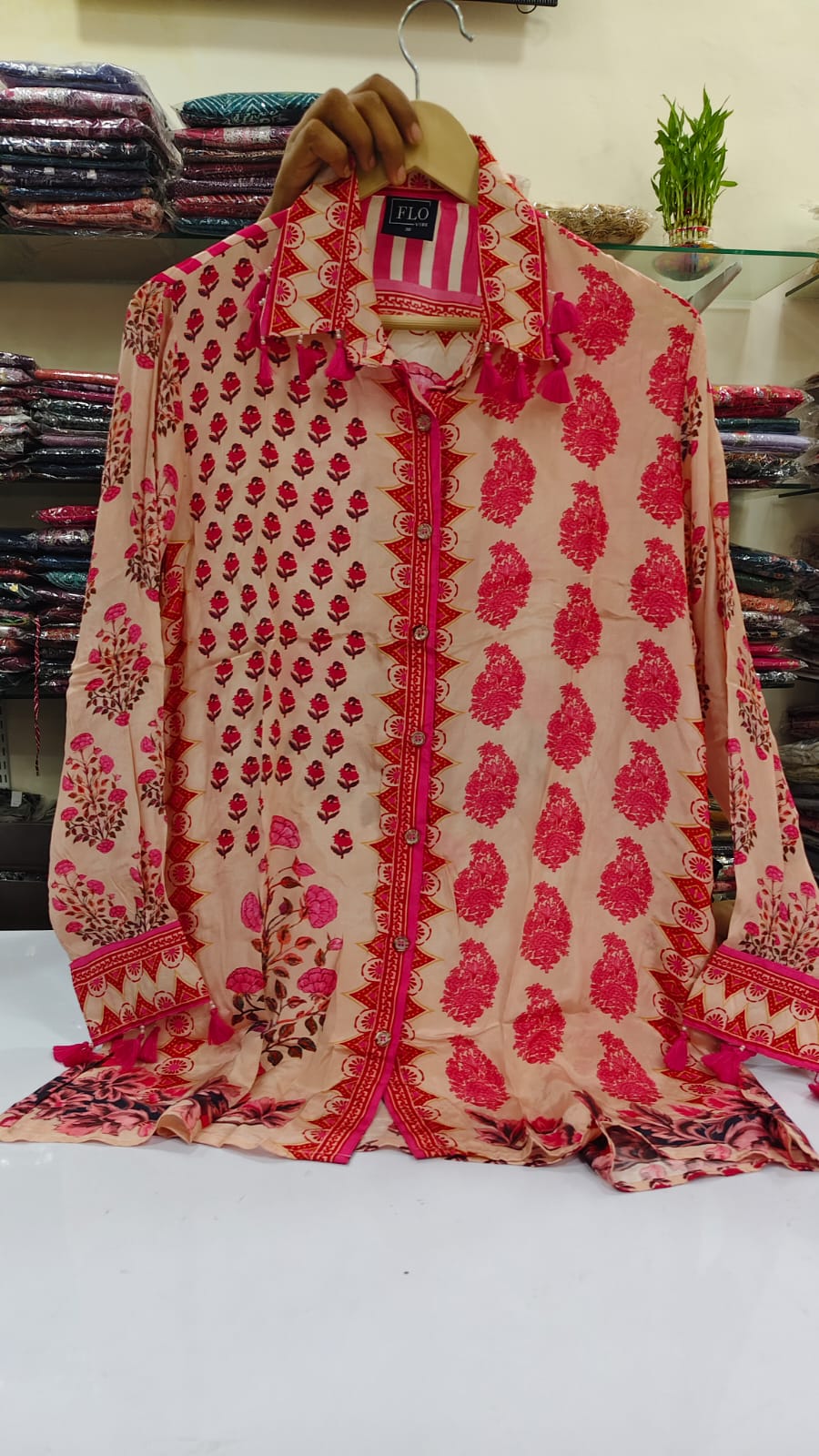 Crape silk shirt (A615)