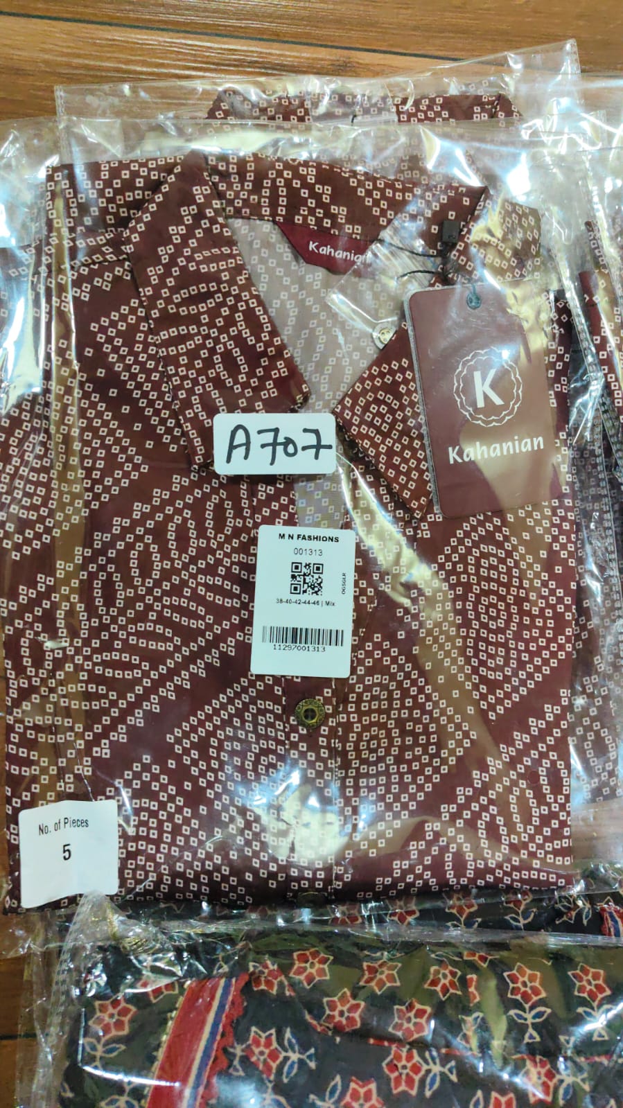 Pure crape bandani shirt (A707)