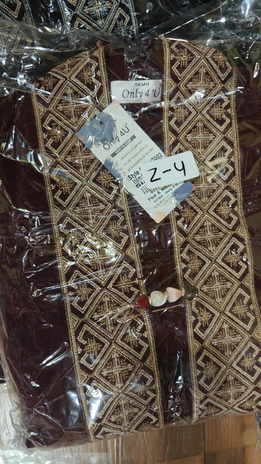 Pure kinted fully embroidered shrug (Z4)