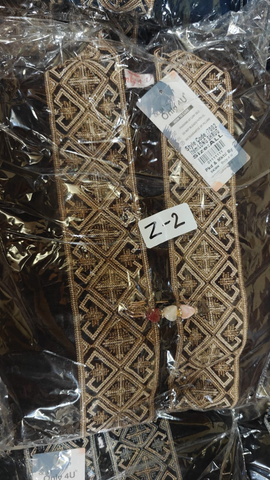 Pure kinted fully embroidered shrug (Z2)