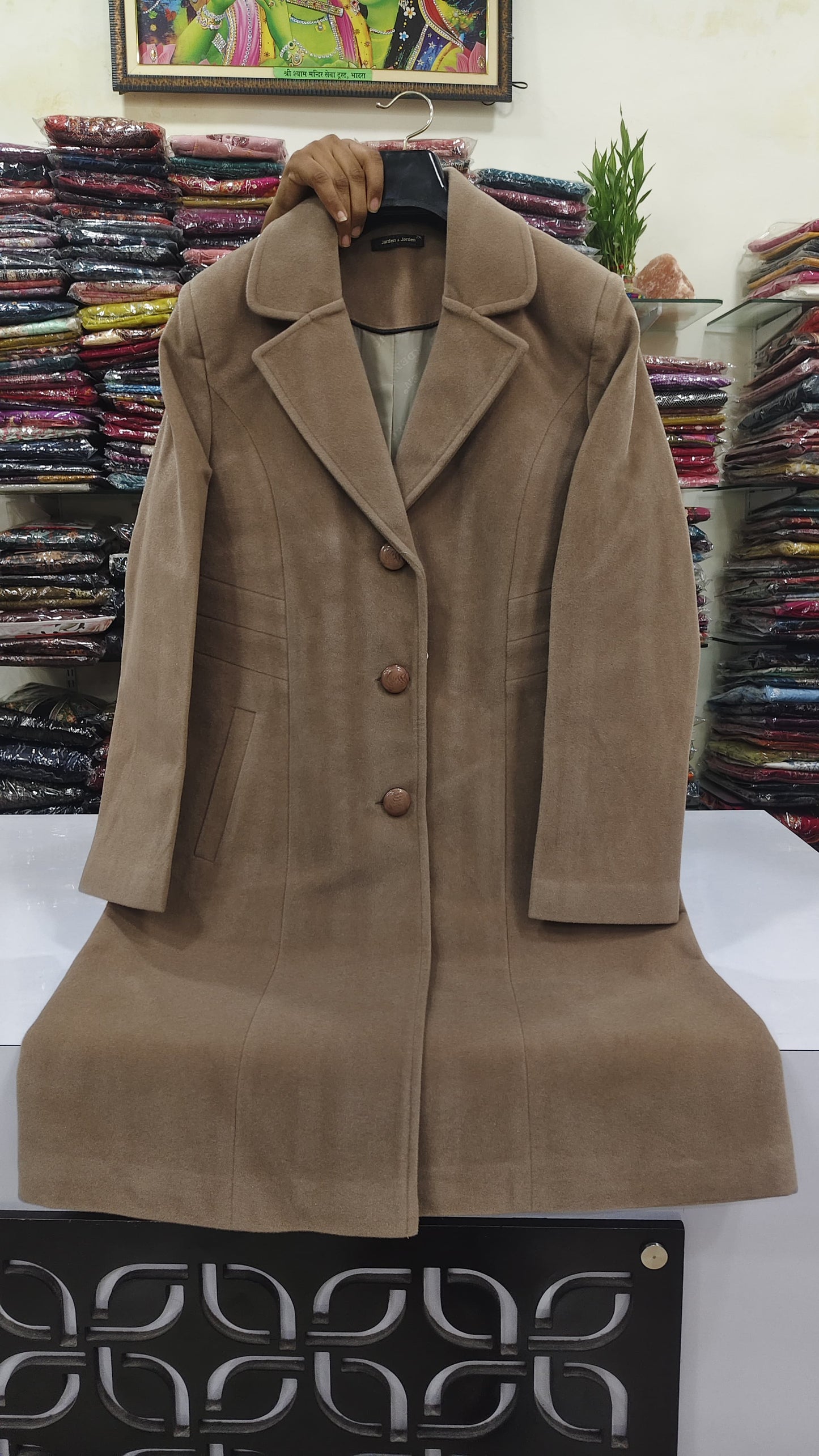 Pure velvet super quality warm long blazer(B3)