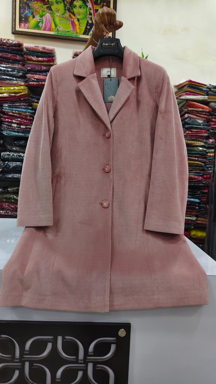 Premium embossed imported velvet warm blend blazer(B12)