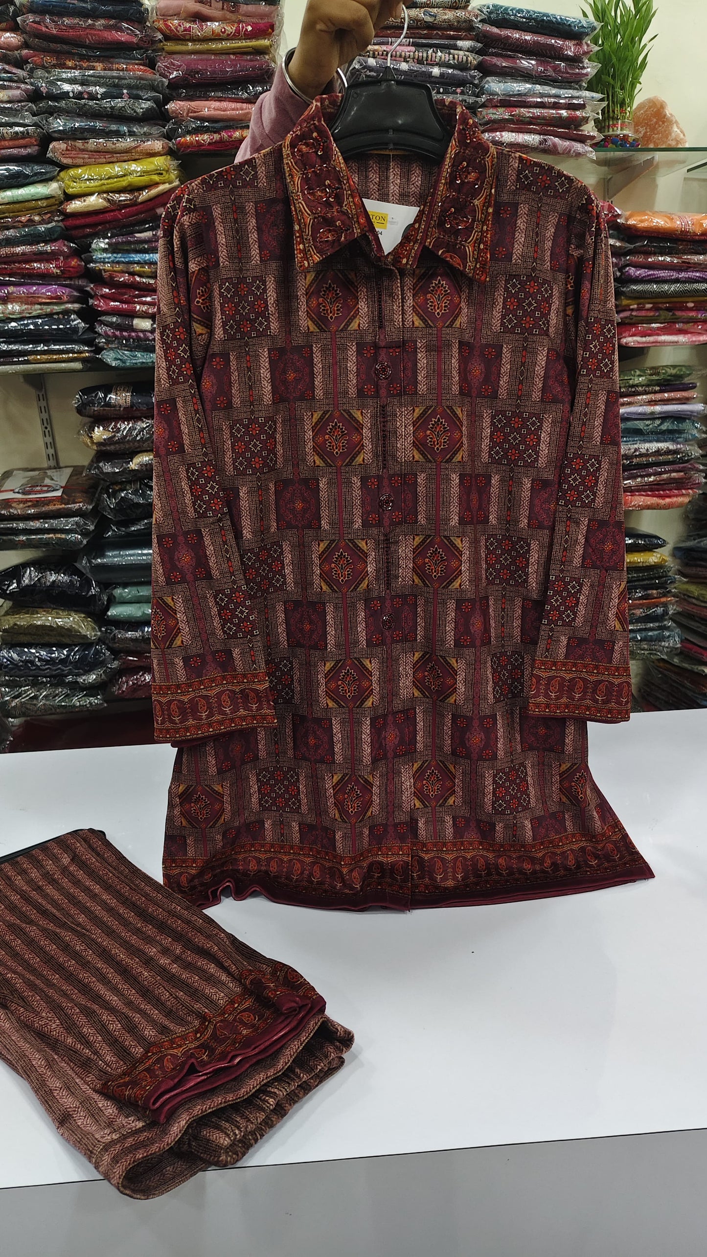 Premium imported velvet branded cordset(Z9)