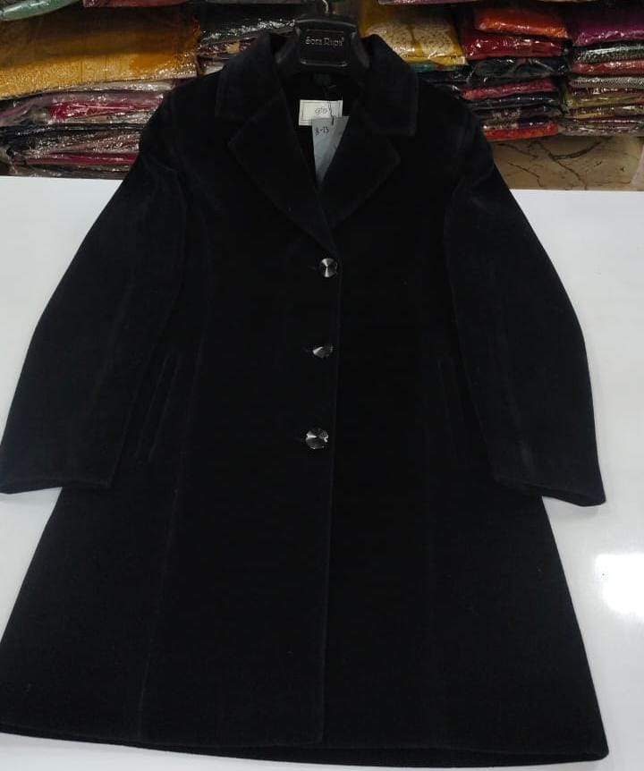Premium solid blend velvet blazer(B13)