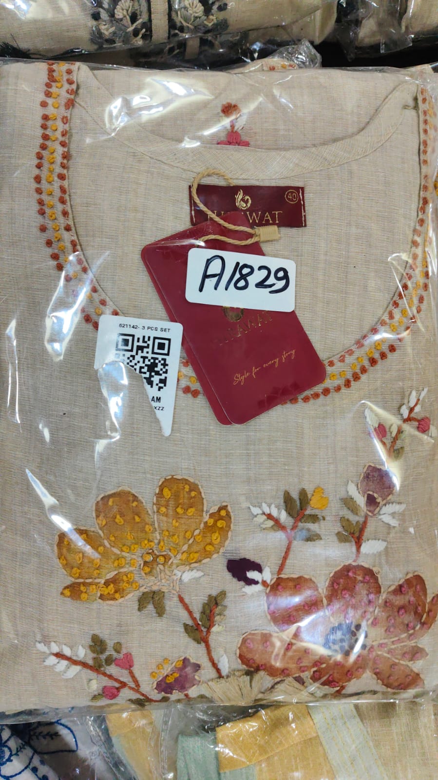 Jamdani three piece set (A1829)