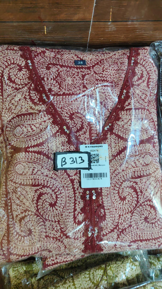 Pure cotton kalamkari three piece set (B313)