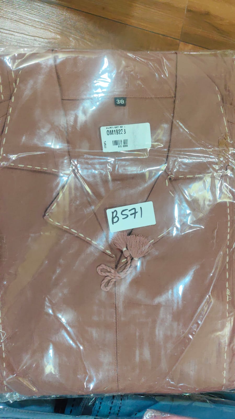 Cotton linen solid smart two piece cordset (B571)