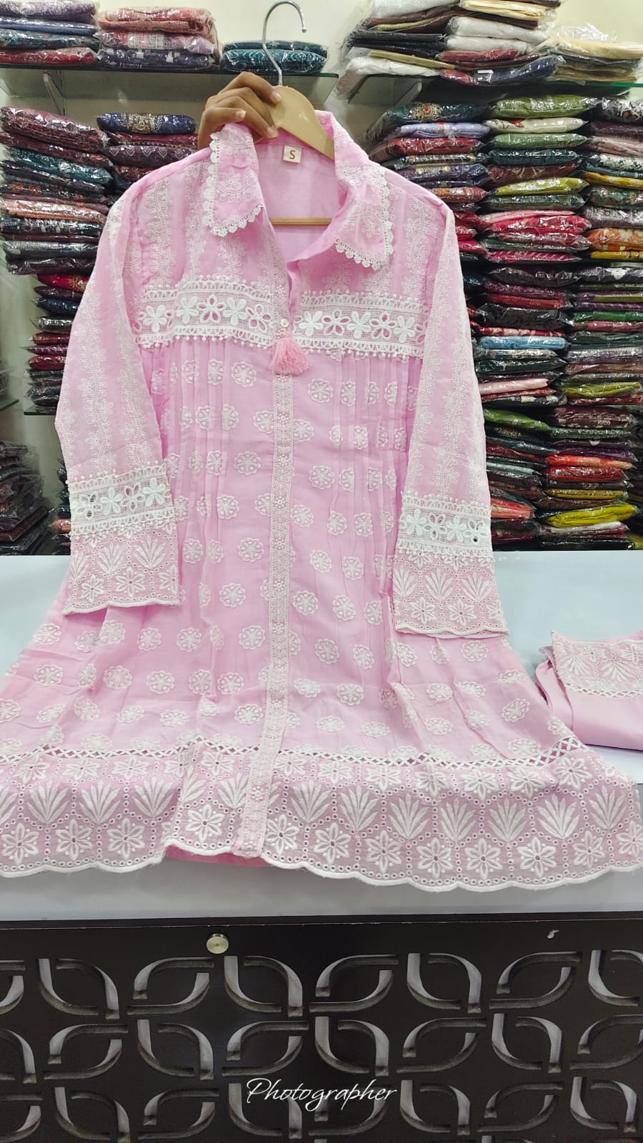Cotton chikankari two piece cordset (B800)