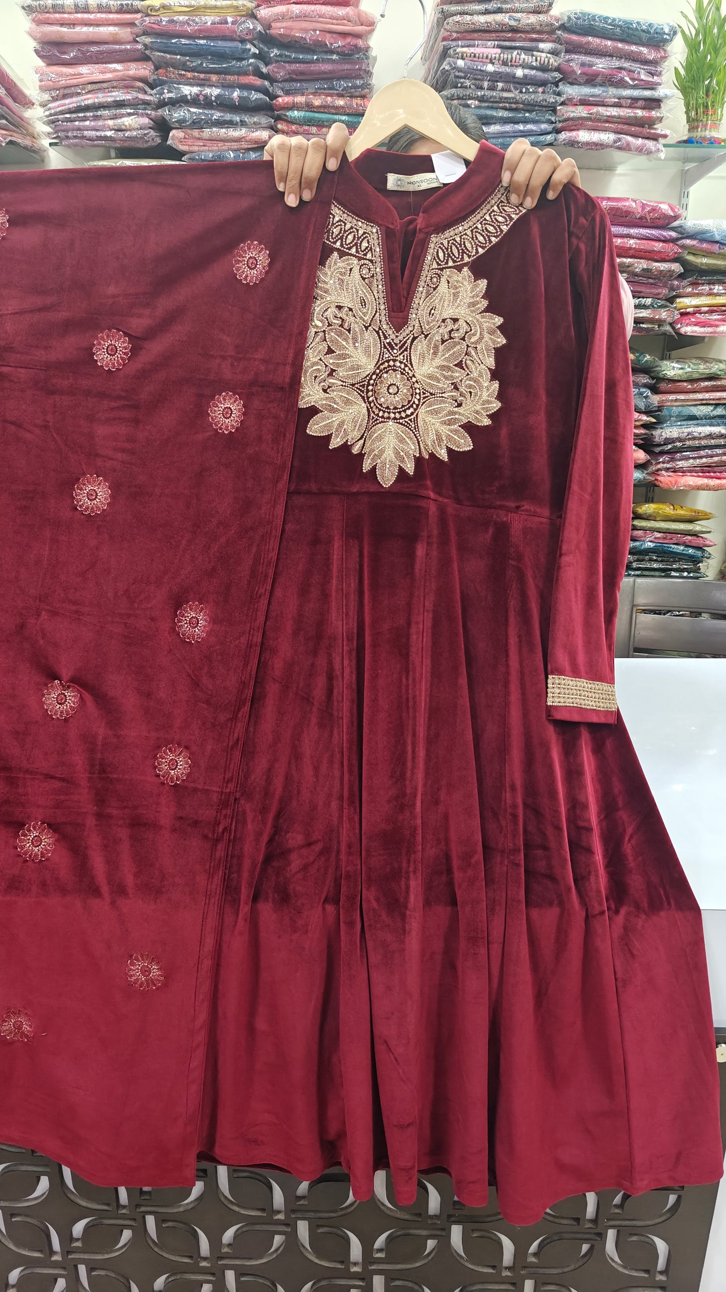 Premium super soft velvet Aline set(B19)