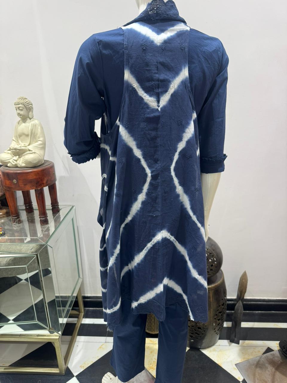 Pure cotton with detachable shrug three piece set (A1372)