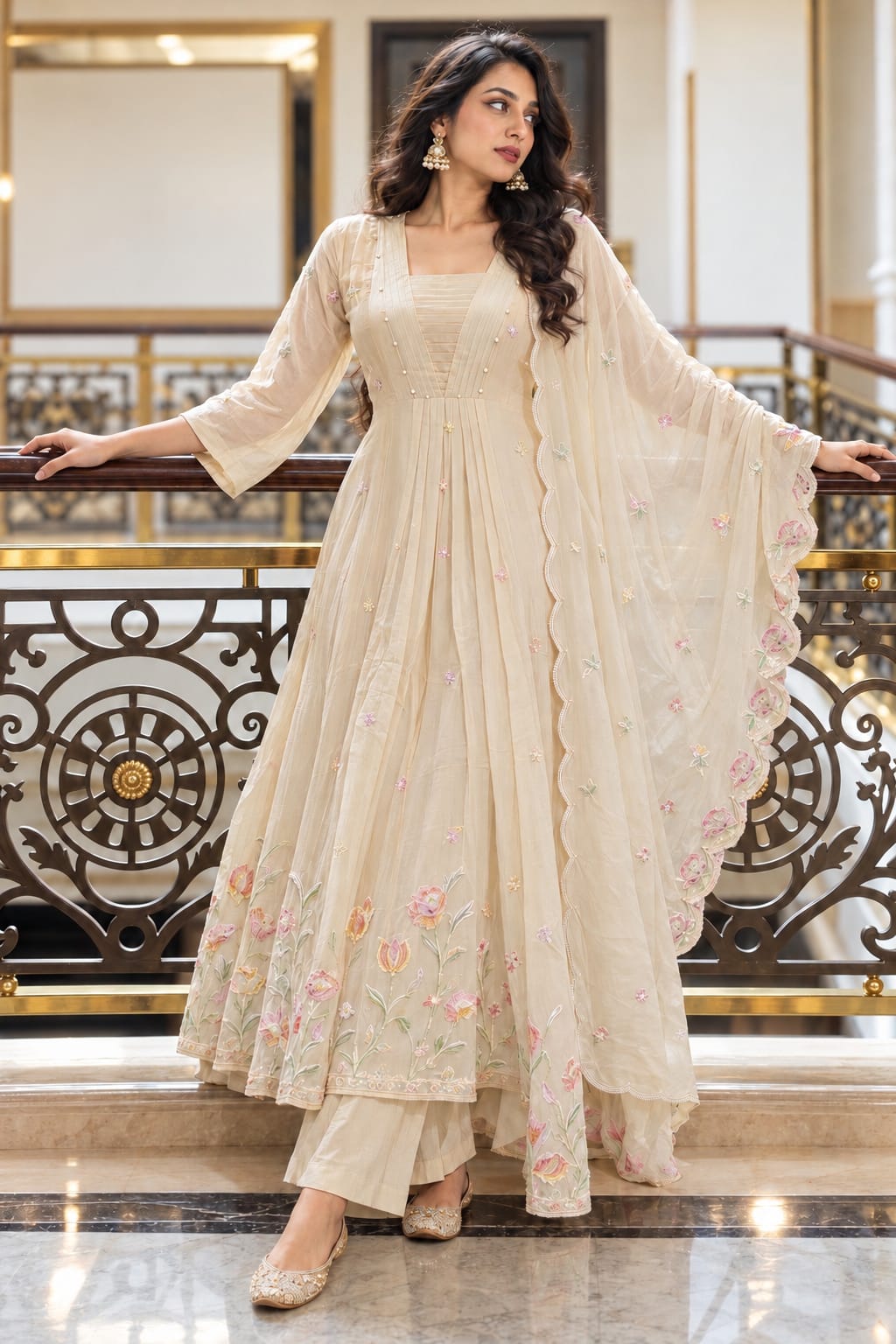 Chinnon with lining flared three piece set (S454)