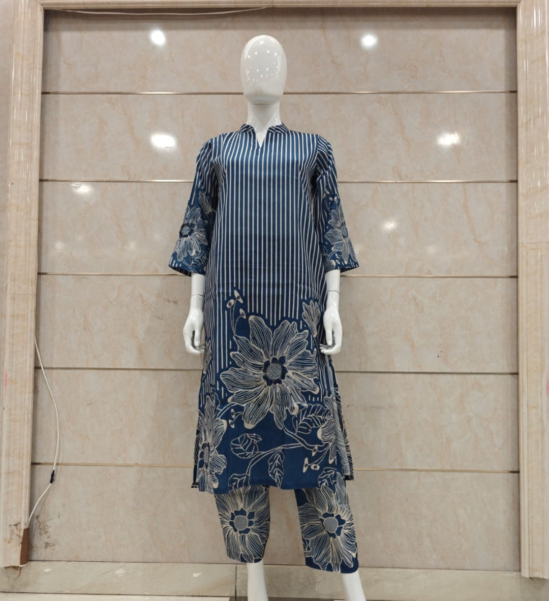 Pure cotton stylish two piece cordset (B968)
