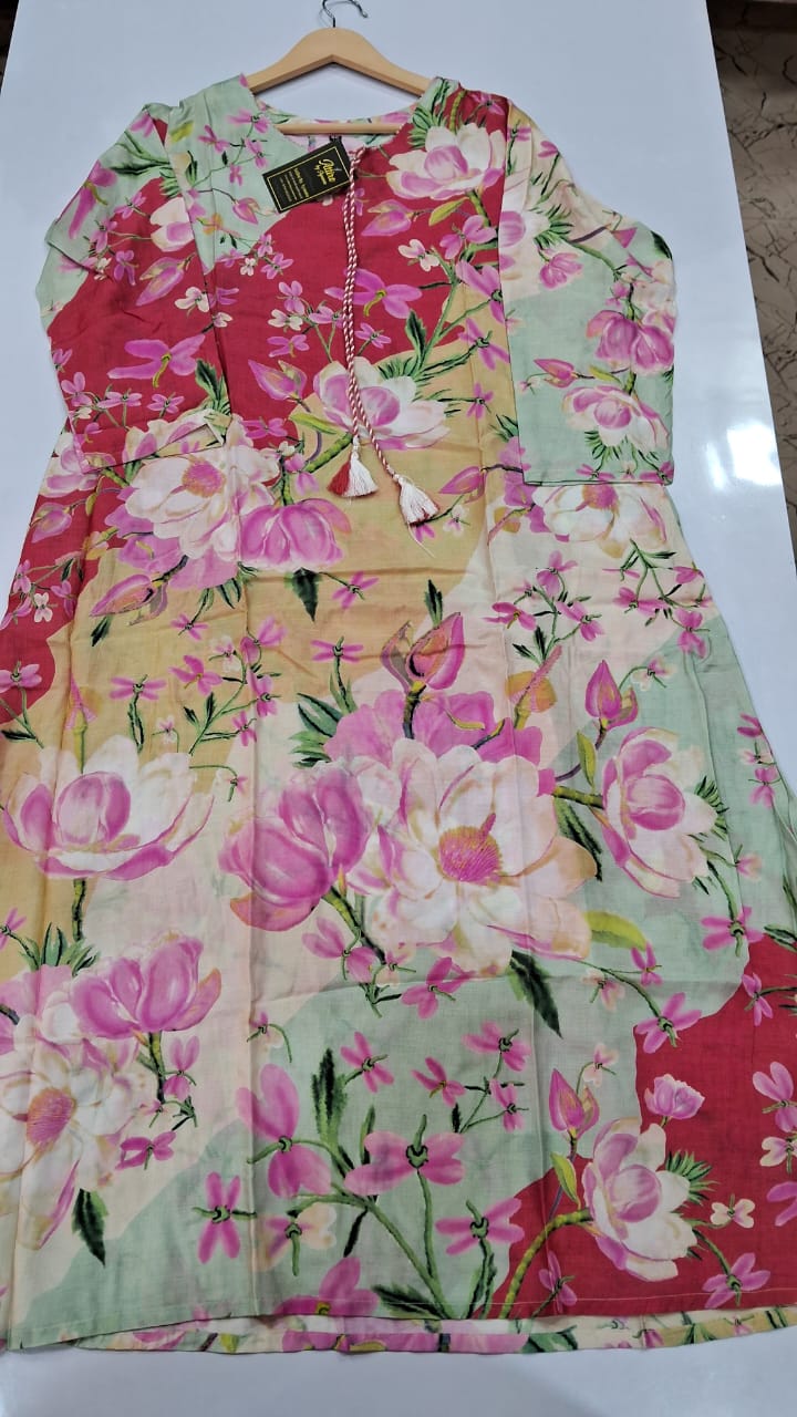 Mul silk kurti (P1482)