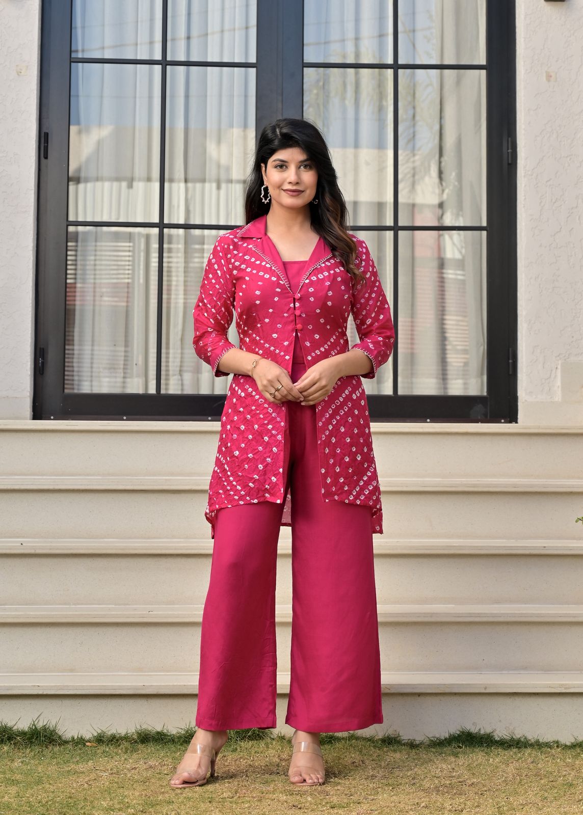 Pure muslin bandani three piece cordset (B299)