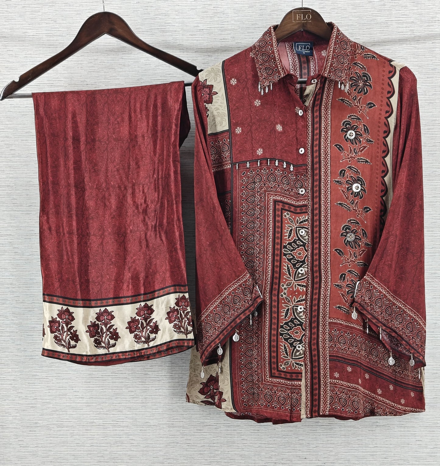 Natural crape smart two piece cordset (C535)