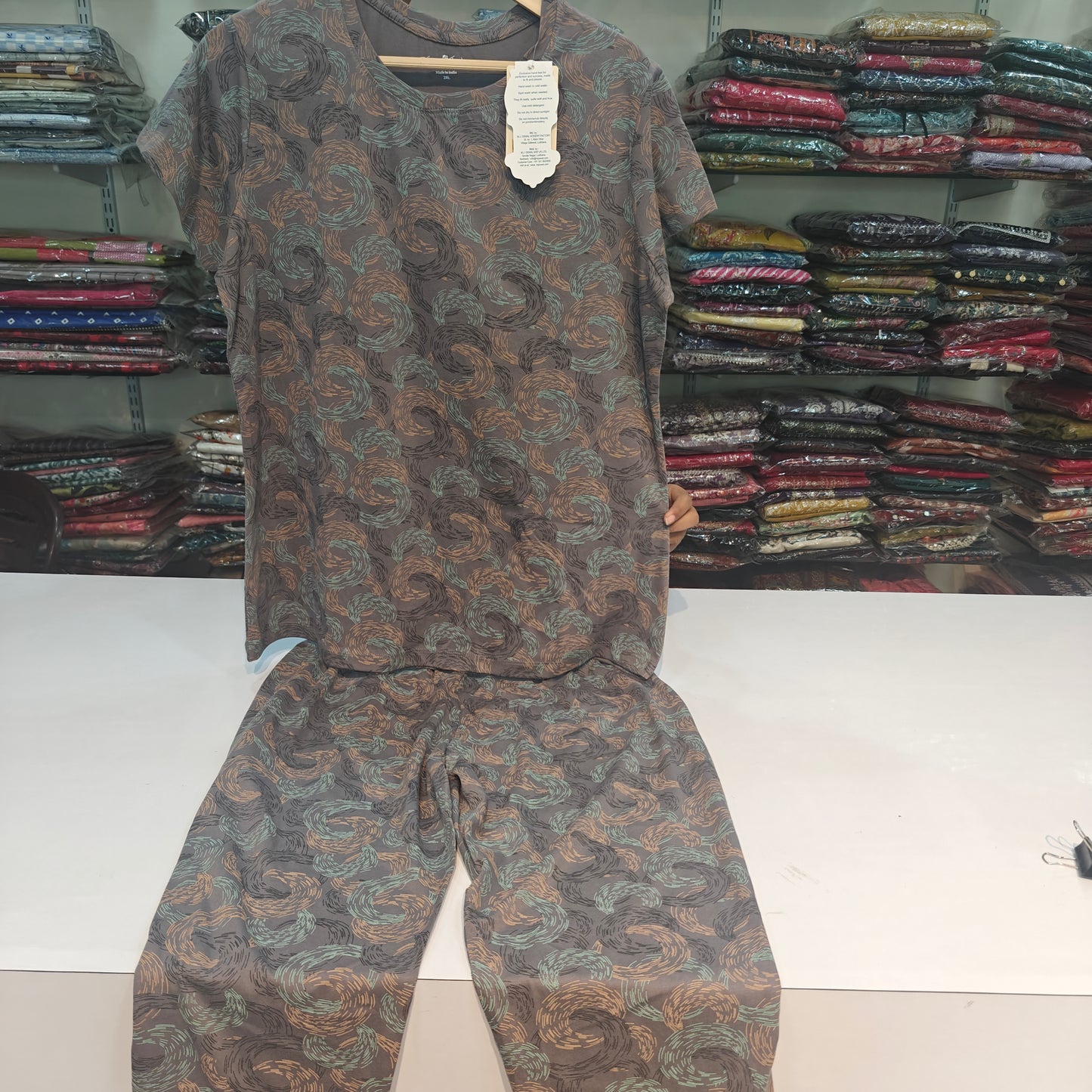 Sweet touch brand cotton lyrca night suit (N8)