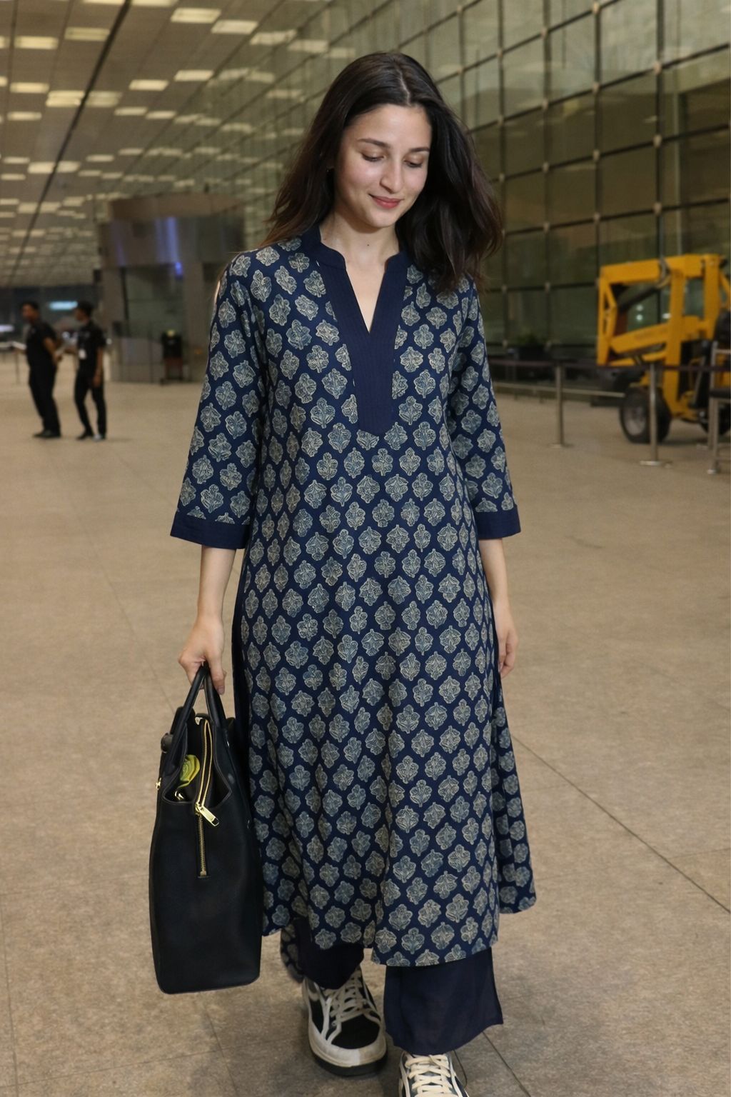 Indigo pure dabu print smart two piece set (A1625)