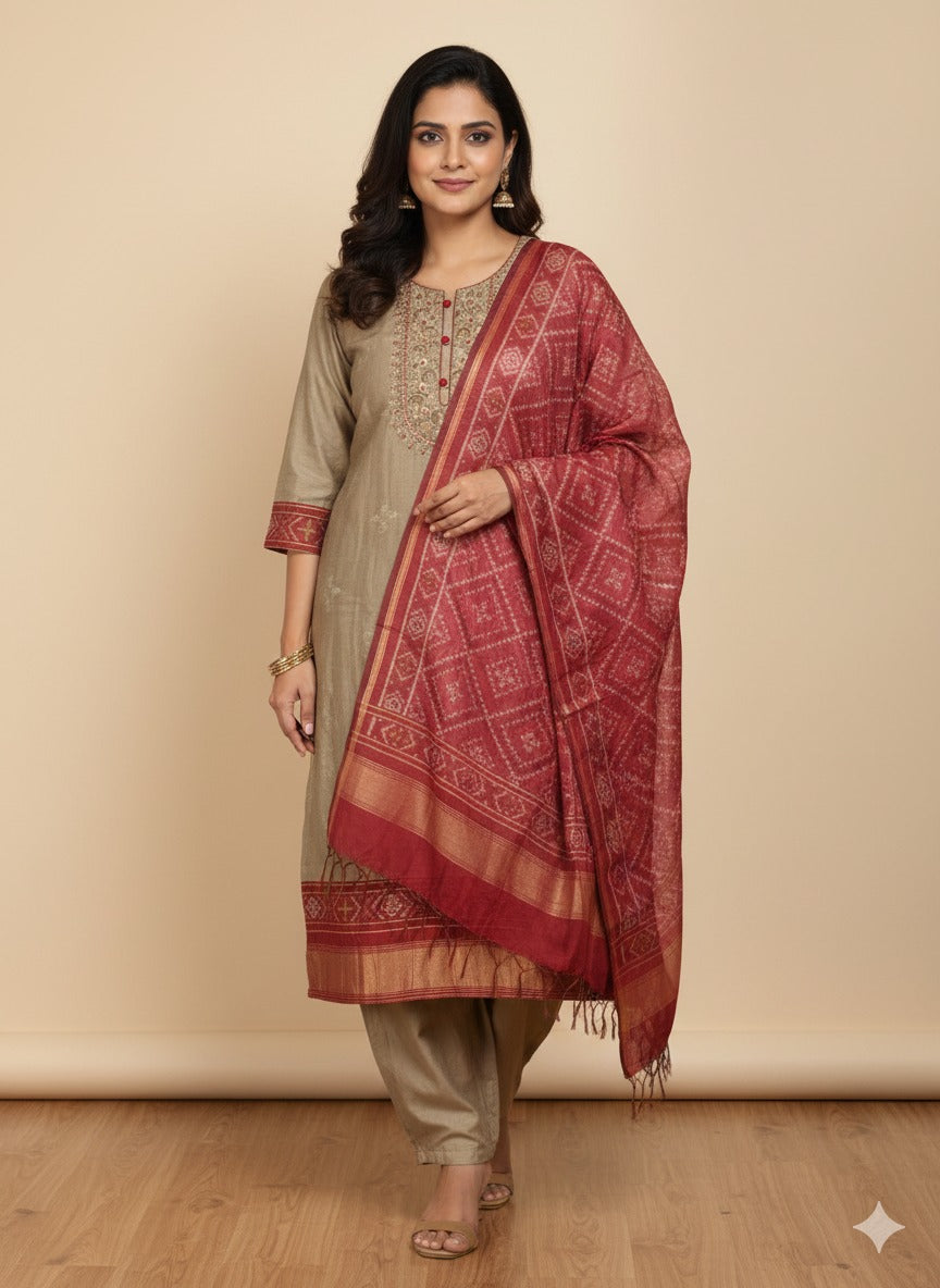 Jamdani three piece set (A1697)