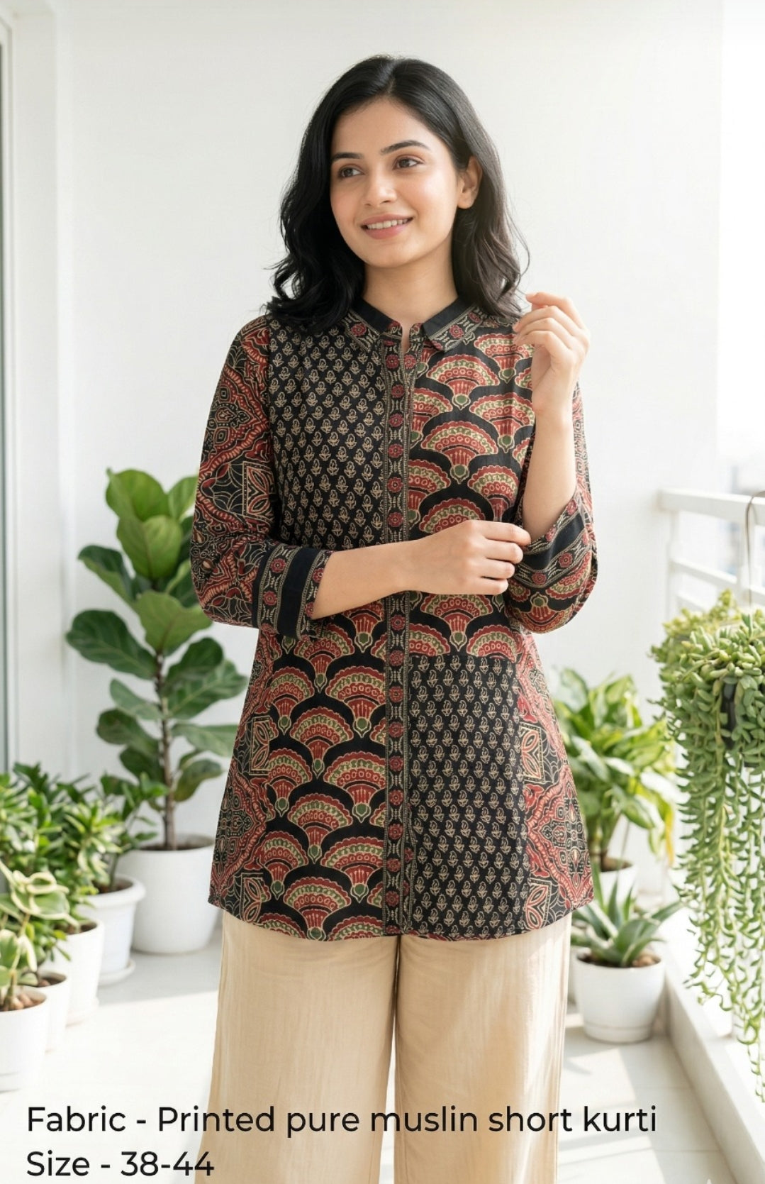 Pure muslin only top (B499)