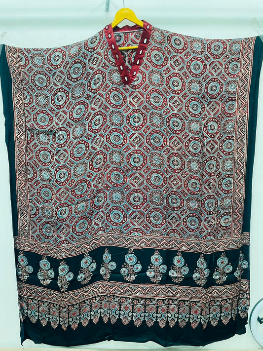Modal silk one piece kaftan free size (S290)