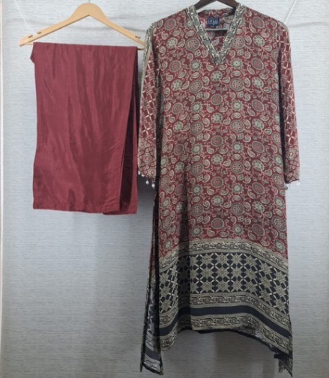 Natural crape smart two piece cordset (C407)