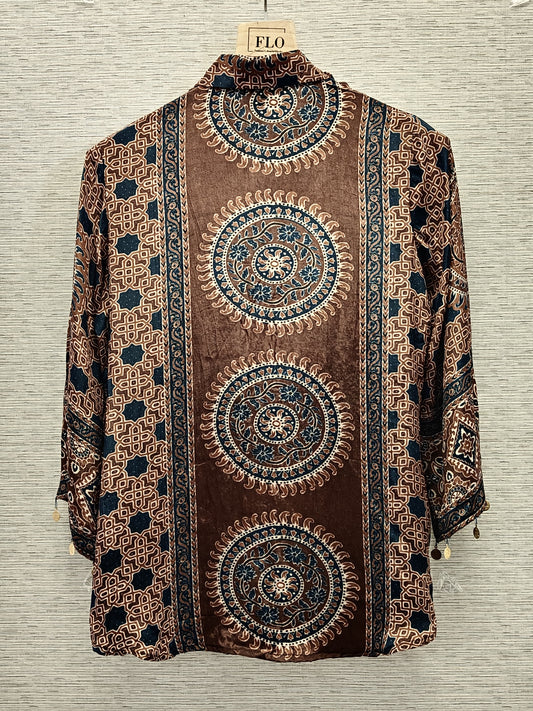 Pure crape smart shirt (C141)