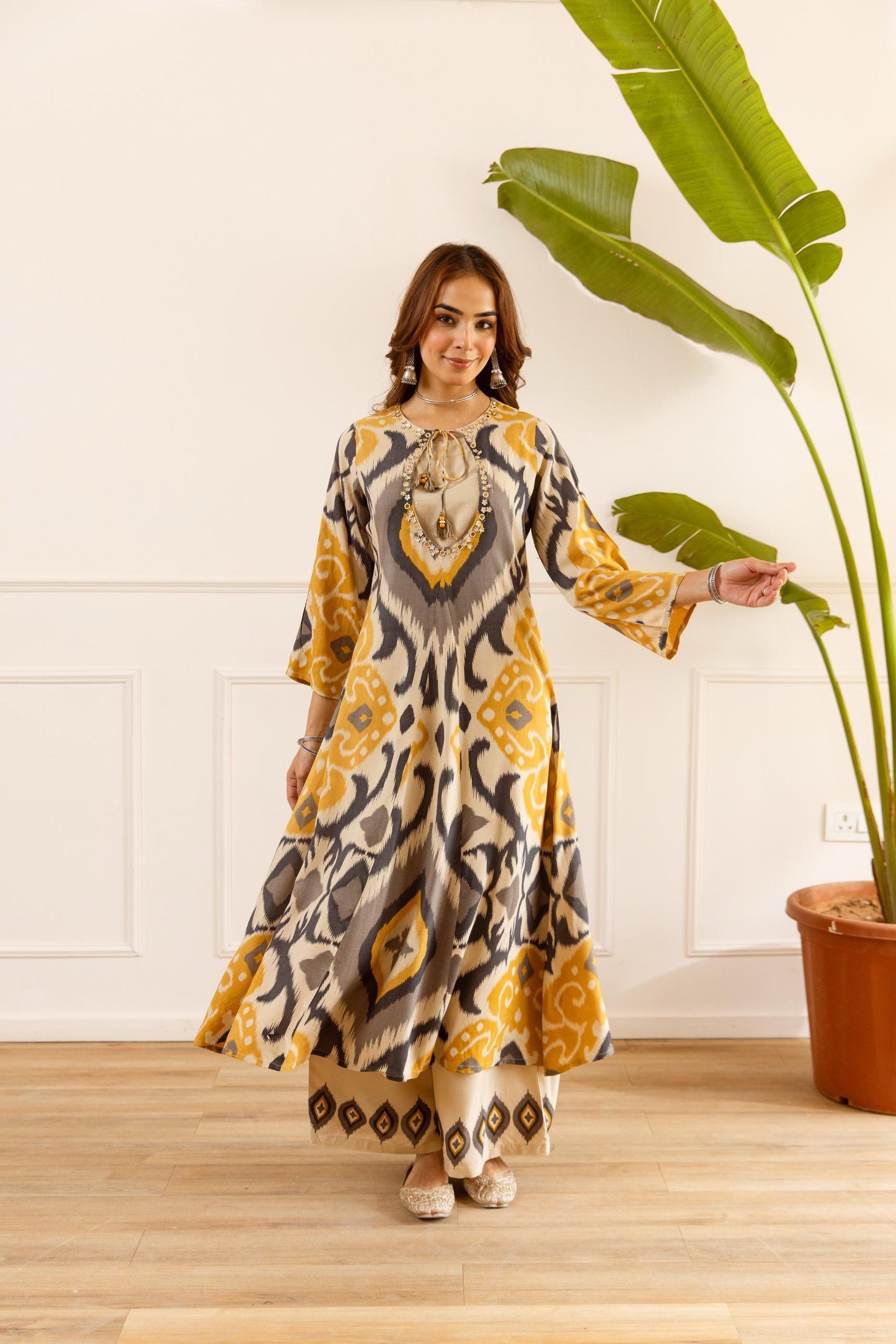 Cotton modal very stylish two piece cordset (S115)