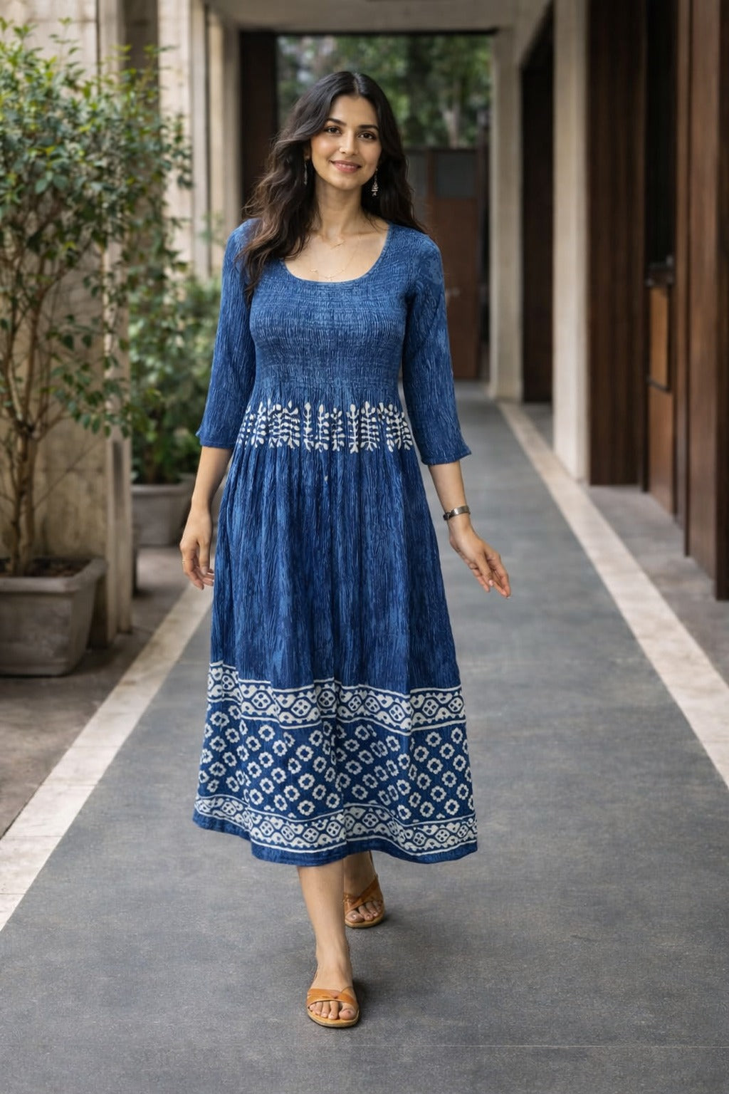 Pure cotton smoking work smart one piece dress length 47 inch (B262) ( pls note dispatch on Wednesday)