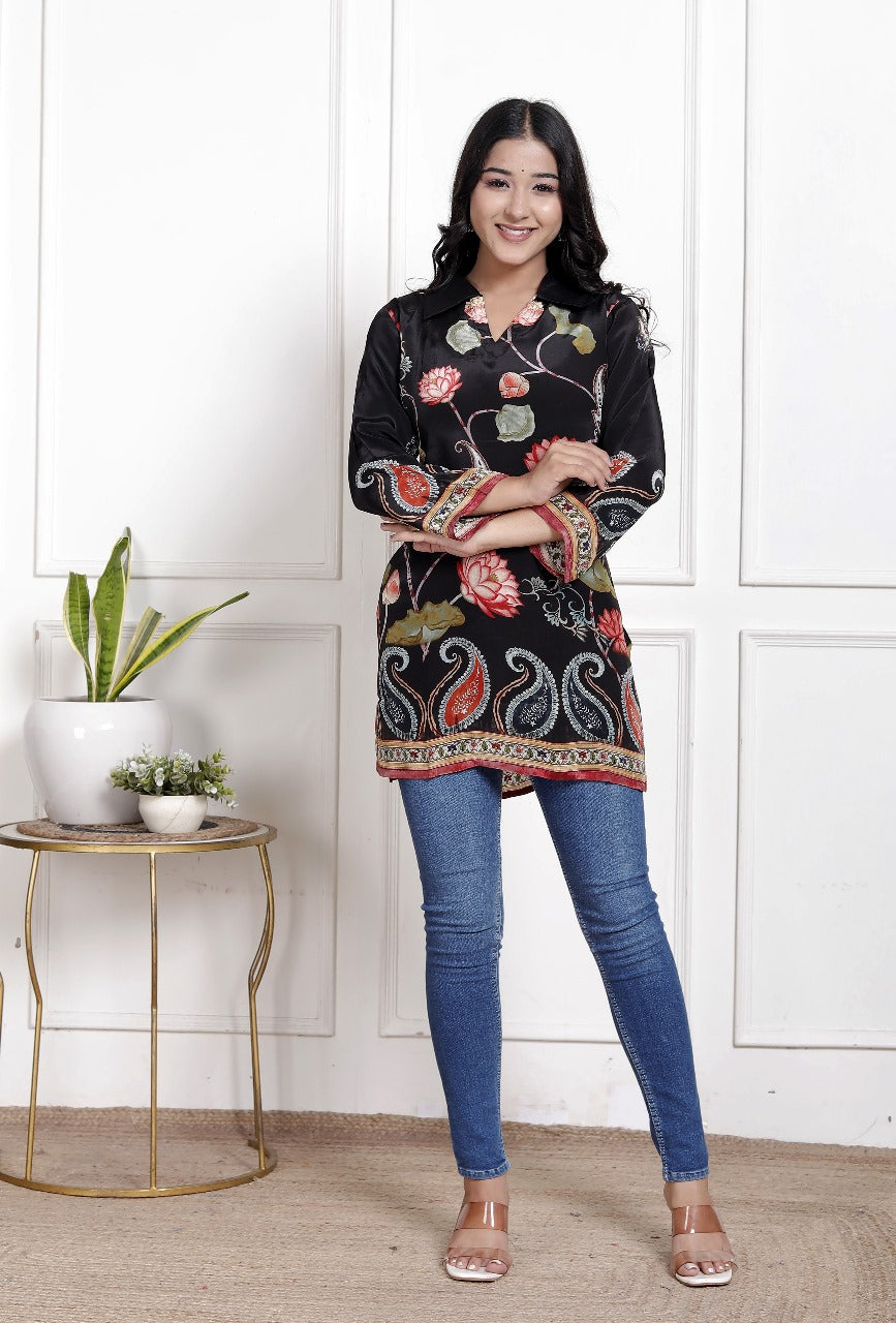 Pure crape only top (A1010)
