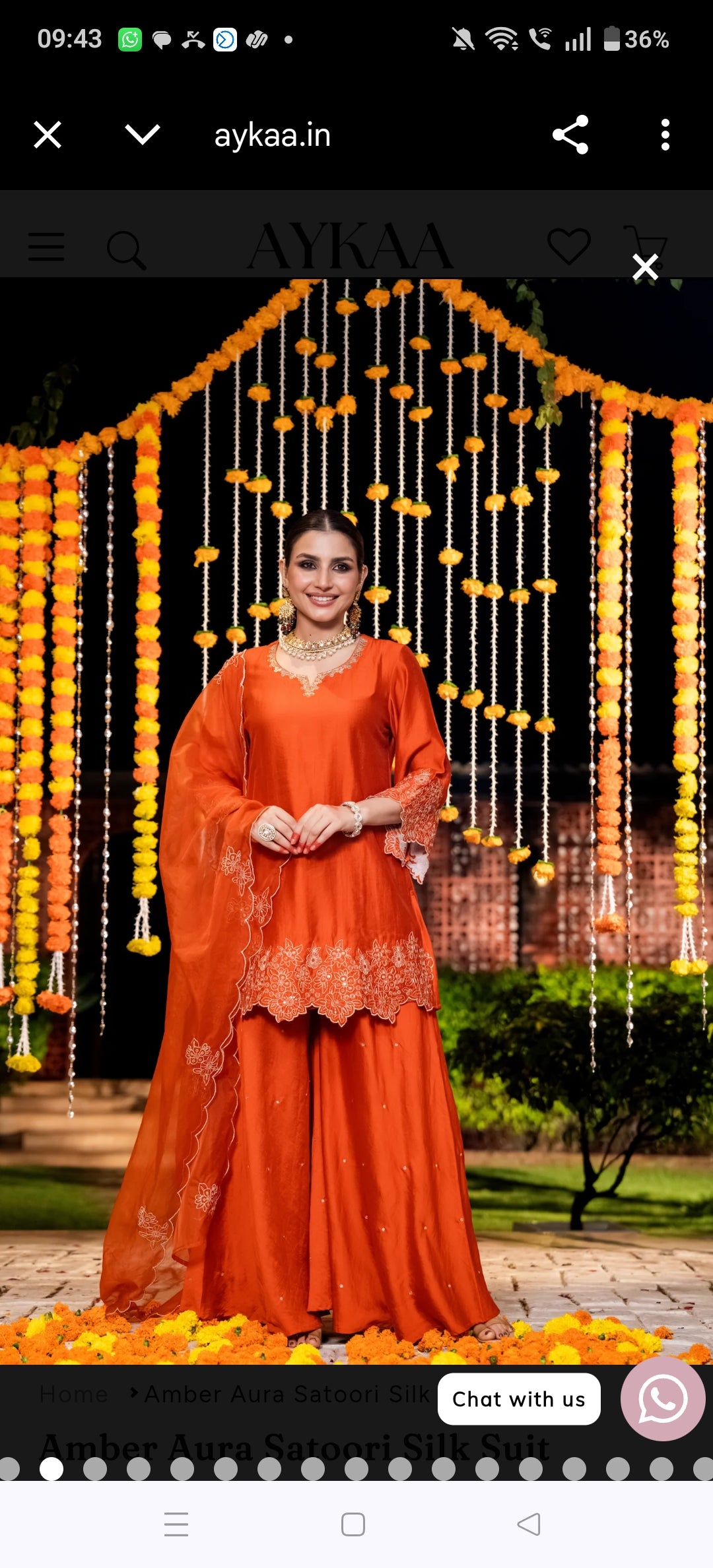 Pure silk with full zari mul cotton lining three piece set (A1445)