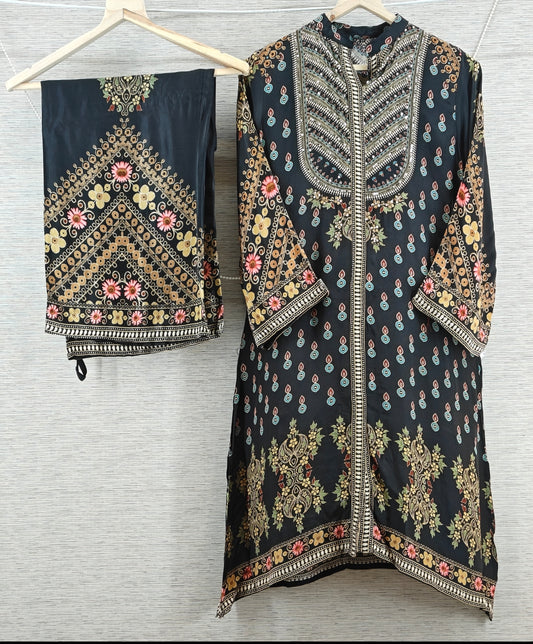 Natural crape smart two piece (C286)