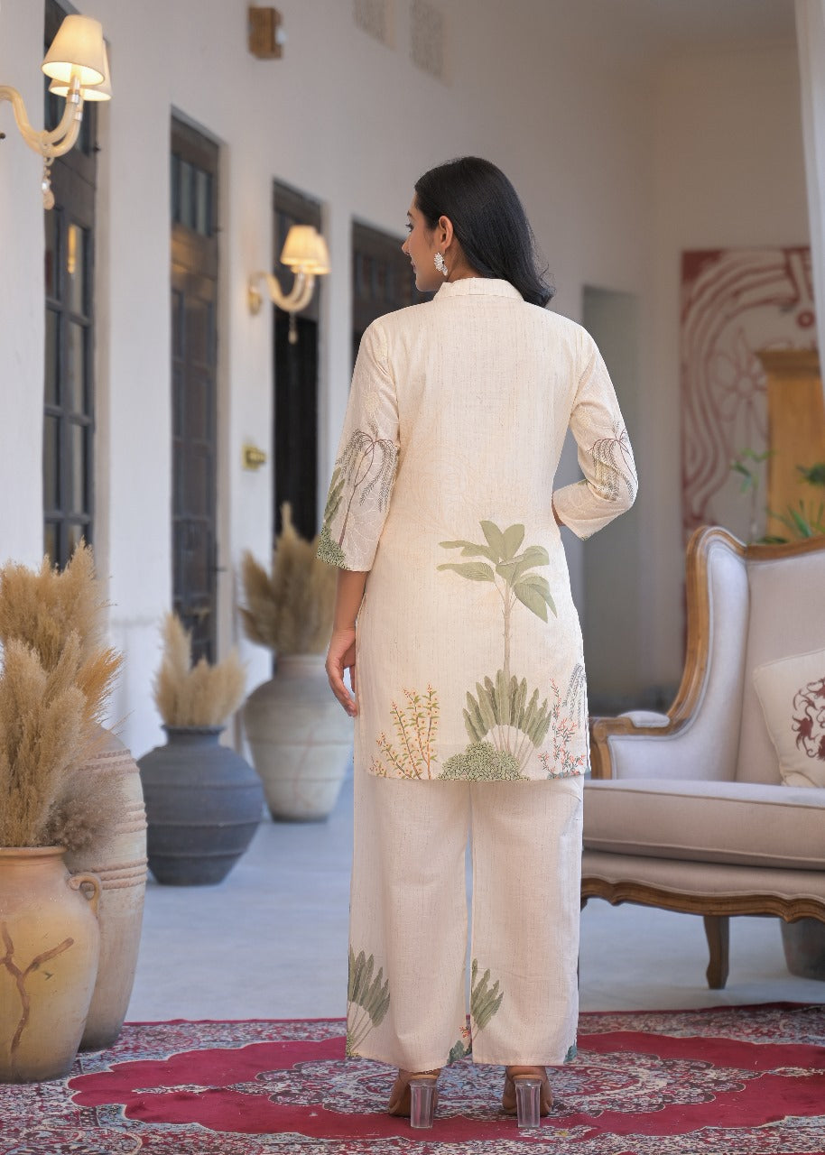 Light green with lining fully thread work two piece cordset (slim fit advice one size up) (P2048)