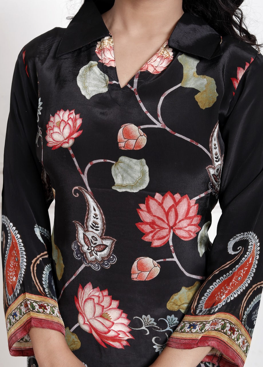 Pure crape only top (A1010)