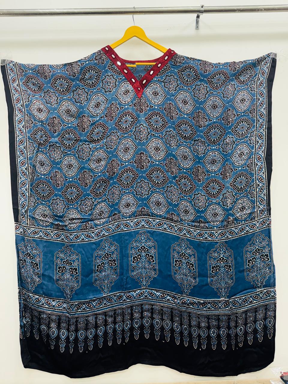 Modal silk one piece kaftan free size (S291)