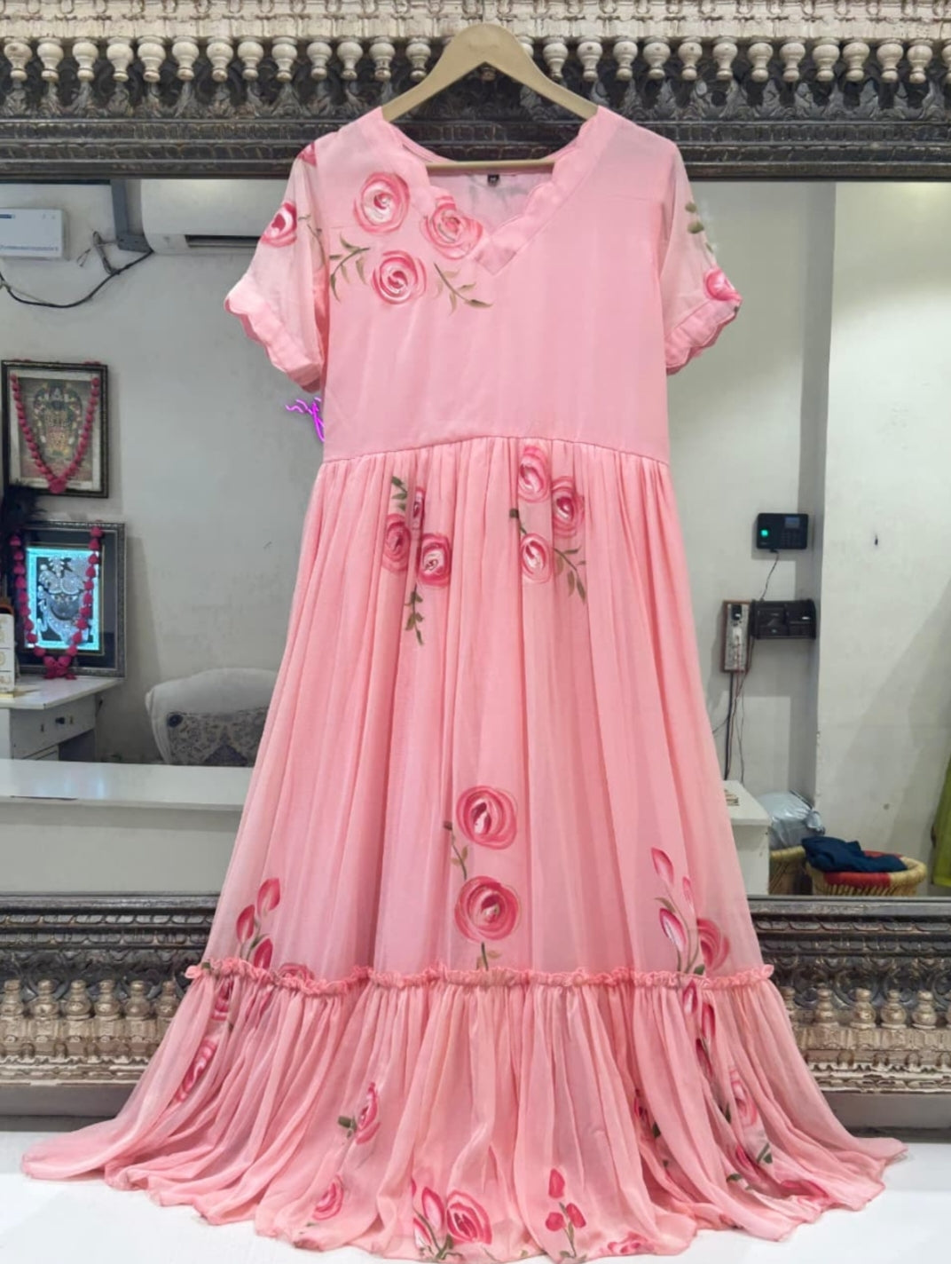 Pure chiffon with lining one piece dress (C218) – Attire By Ayaana