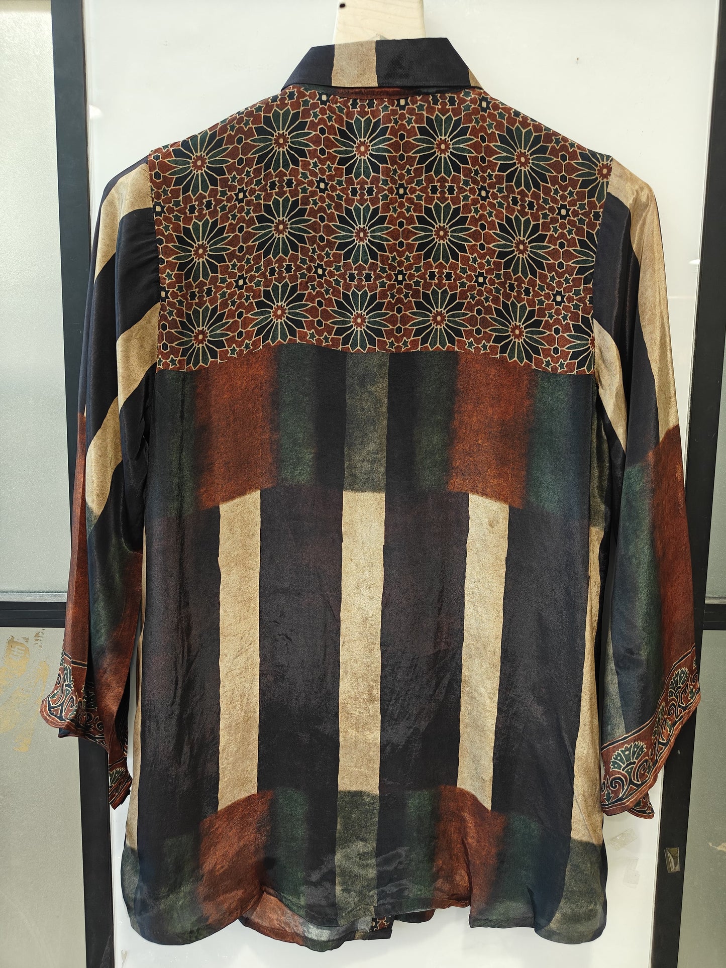 Pure crape upto 46 size smart shirt (B613)