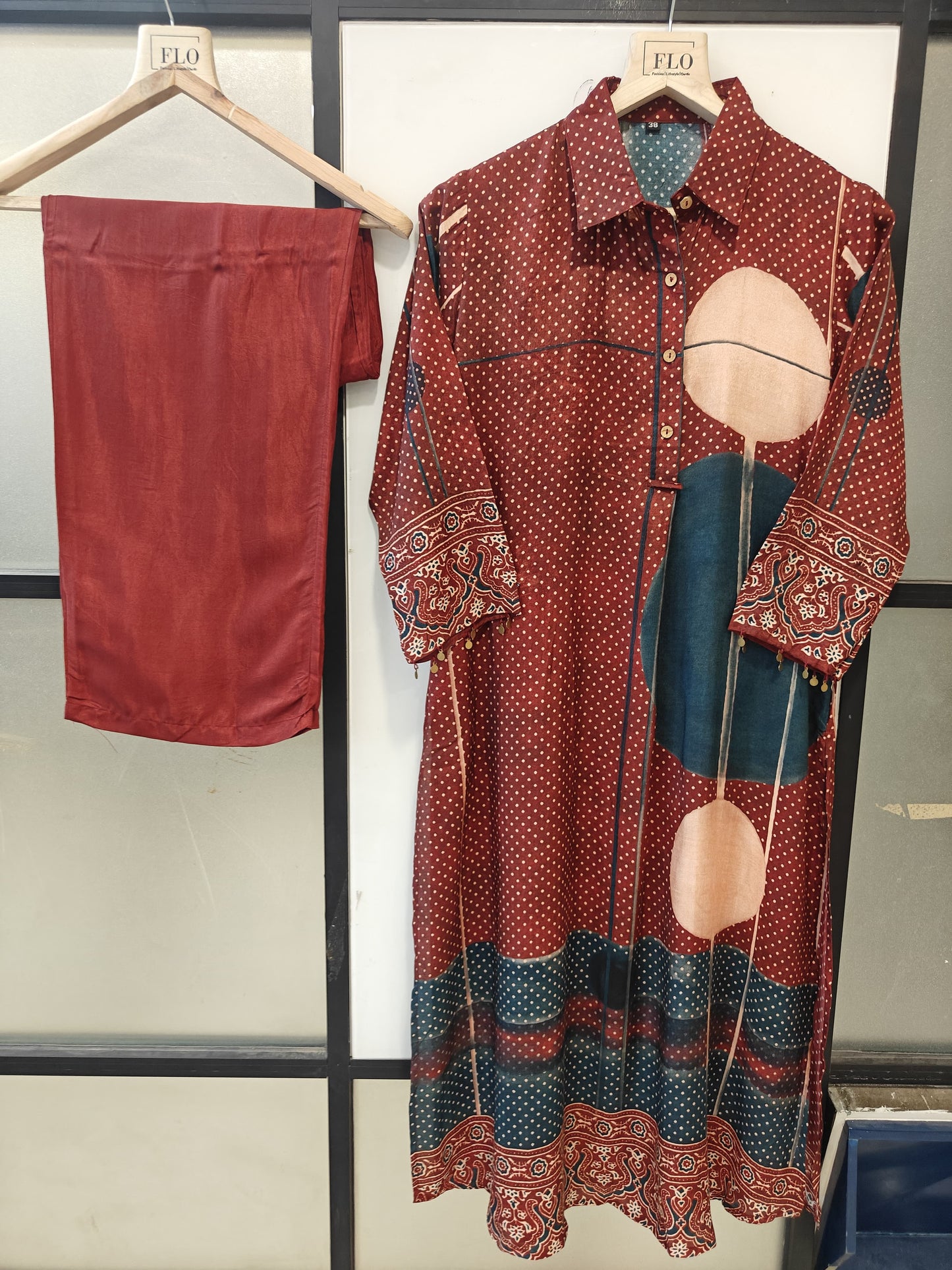 Pure crape smart two piece cordset (B863)