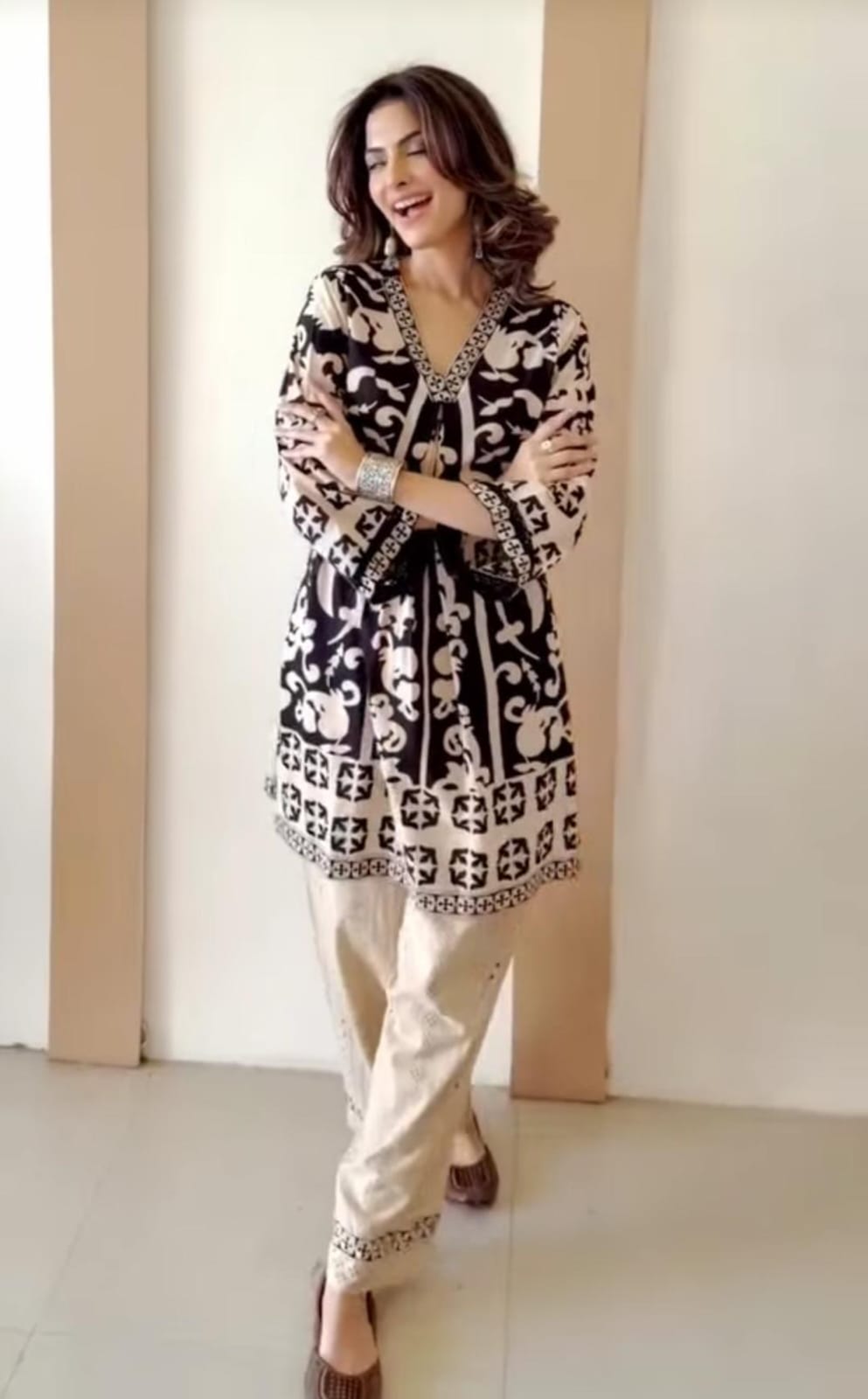 Stylish cotton shifali two piece cordset (S376)