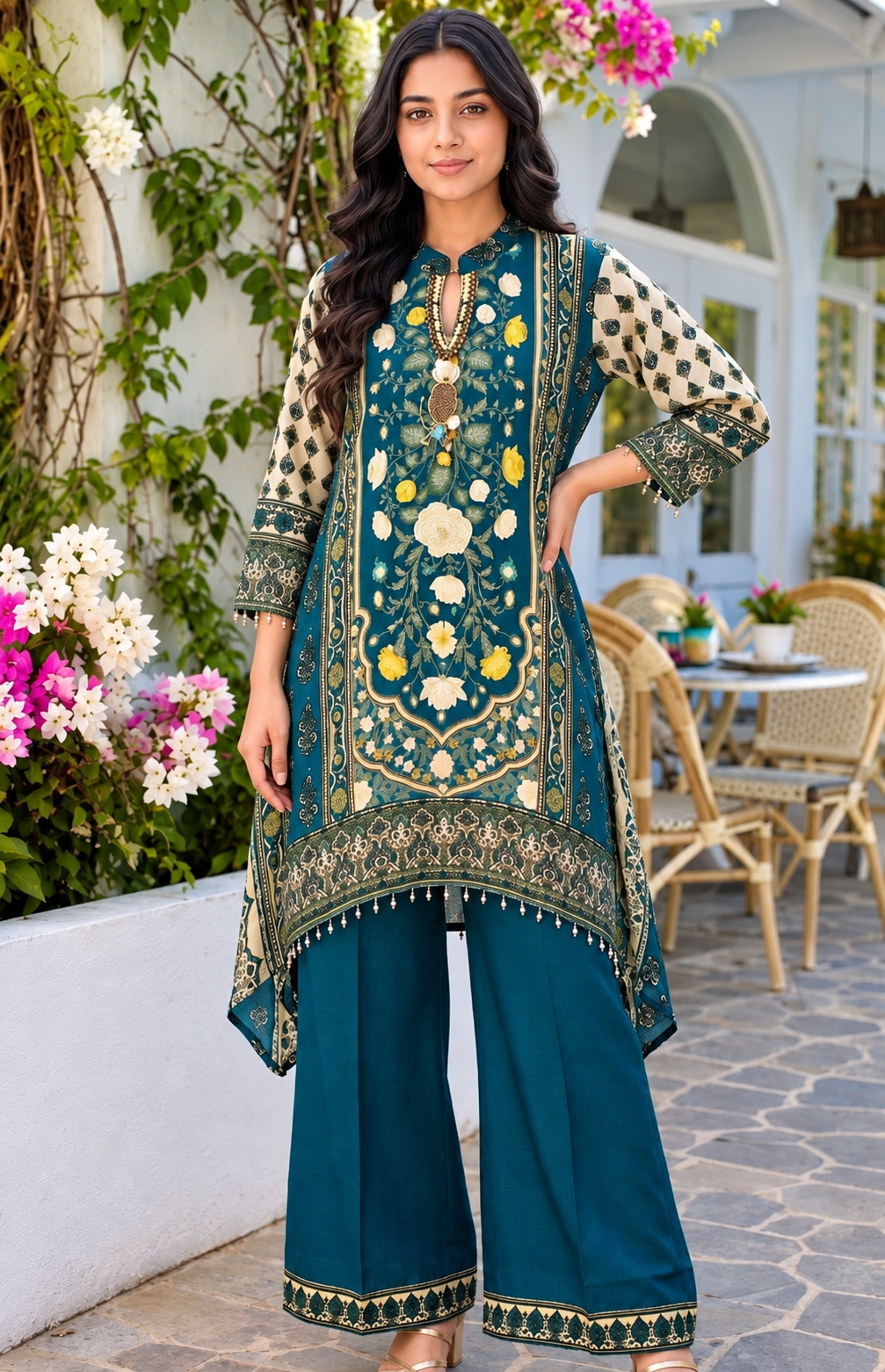 Pure crape smart two piece cordset (C688)