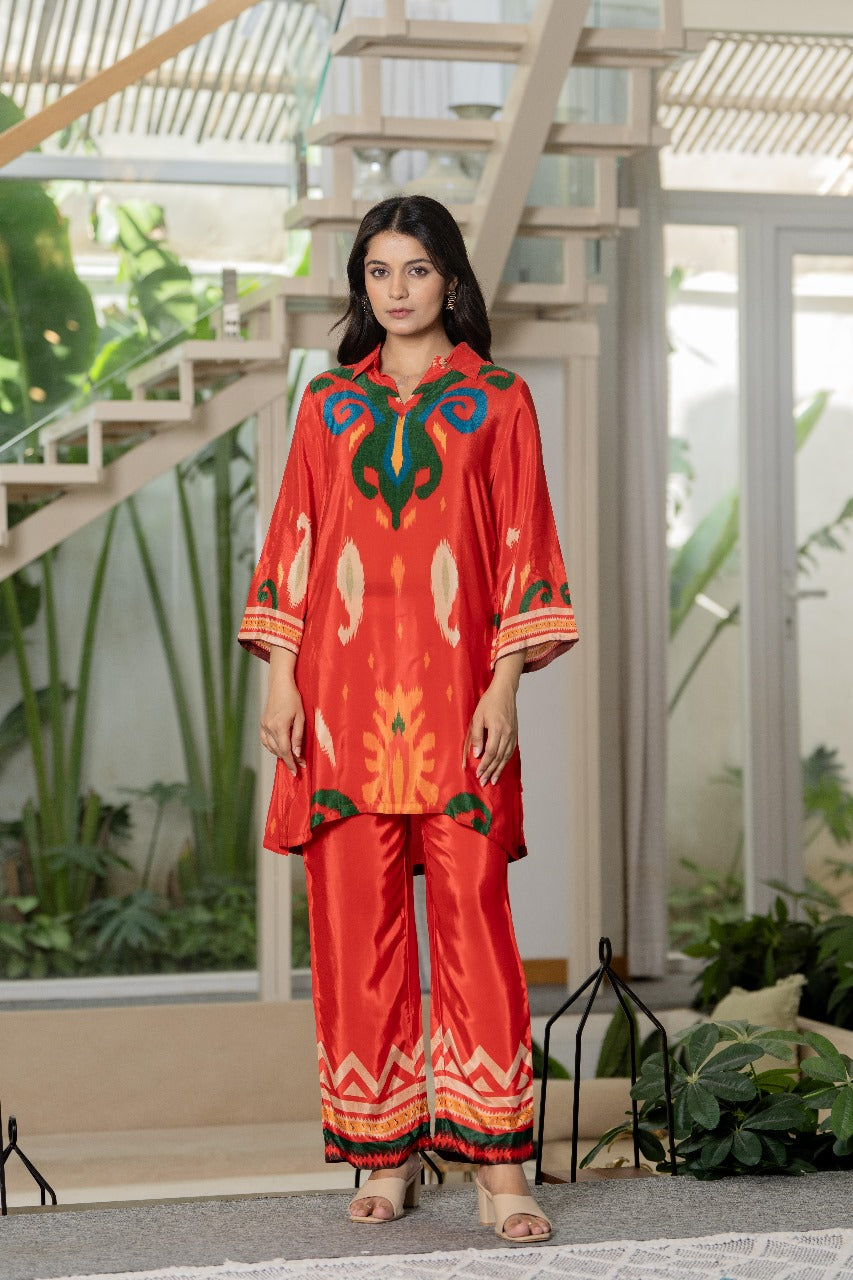 Pure crape two piece cordset (A691)