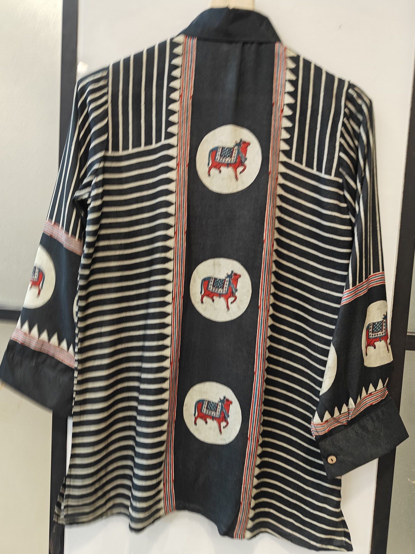 Pure crape shirt (B417)