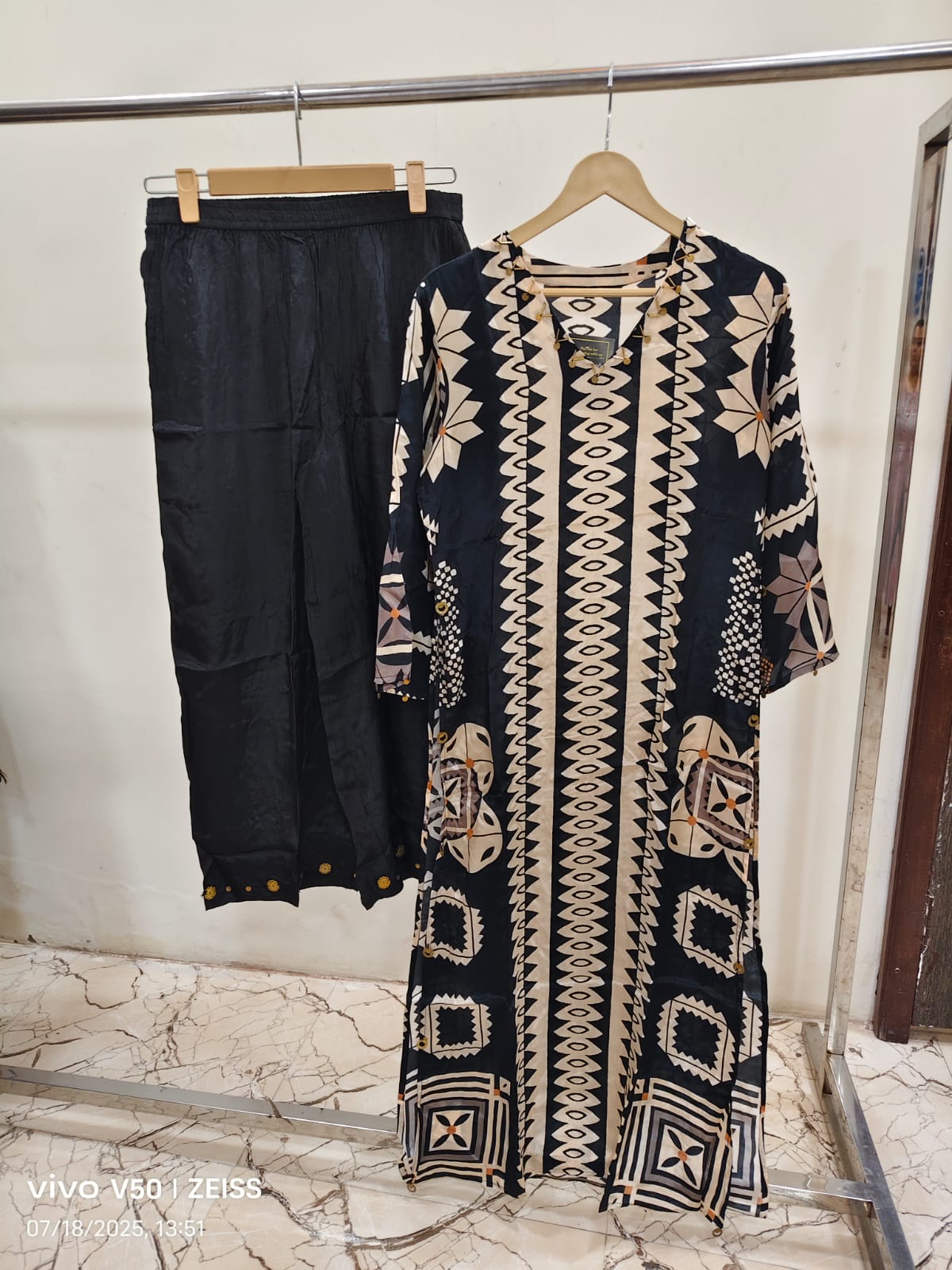 Pure crape silk two piece cordset (A443)