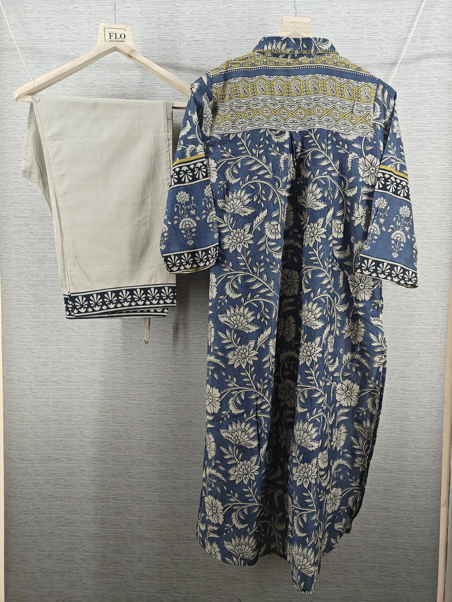 Mul chanderi with inner two piece cordset (C199)