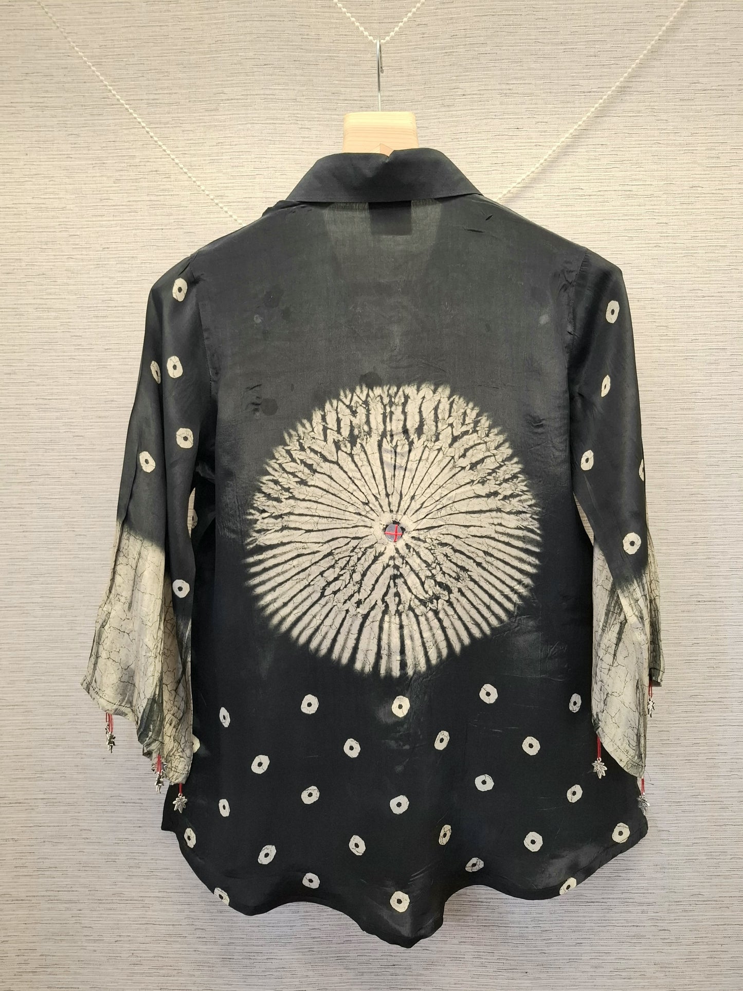 Pure crape bandani print smart shirt (C264)