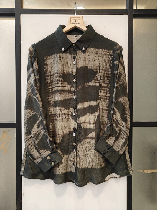 Pure crape only shirt (B541)