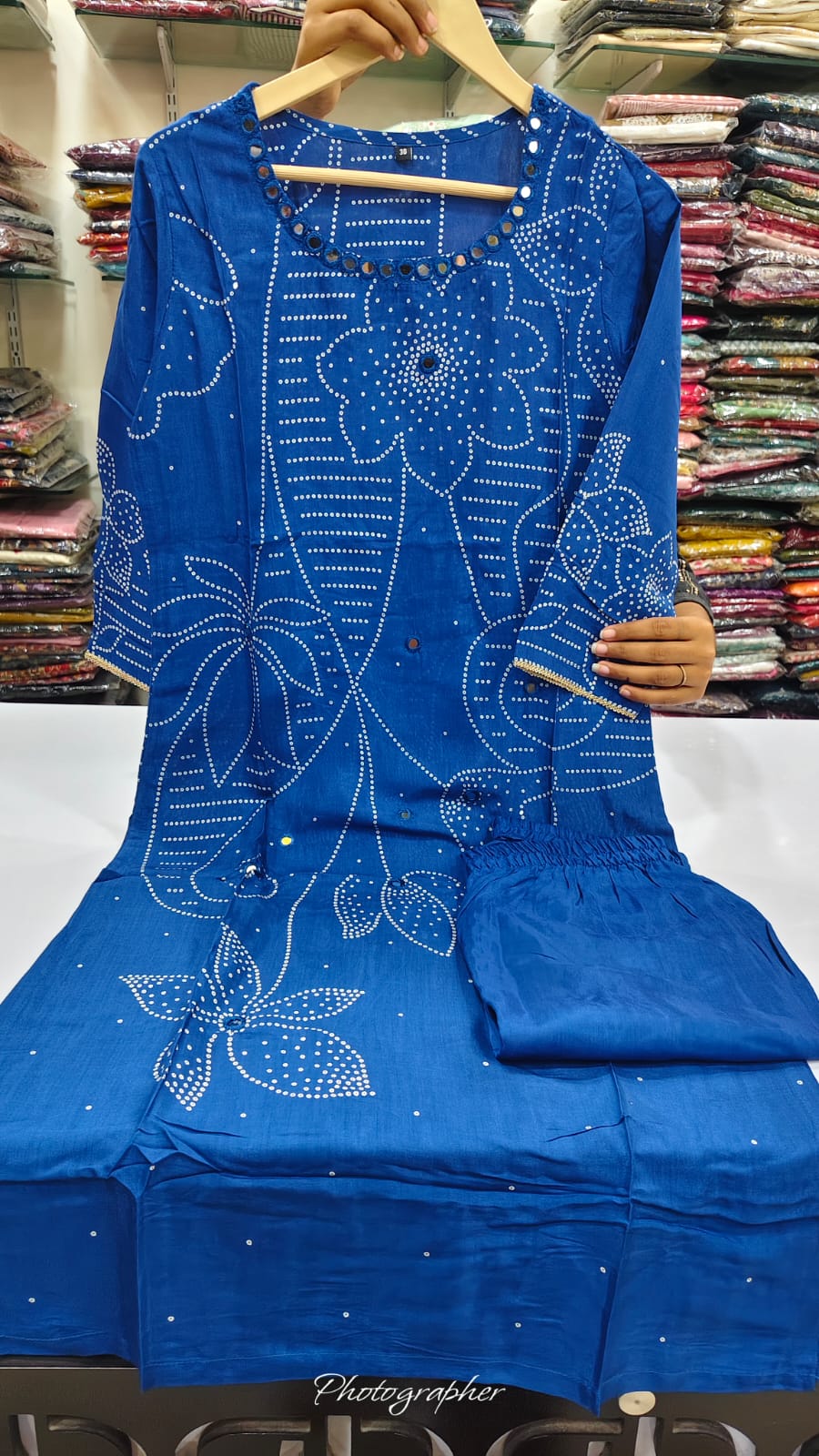 Pure crape bandani print smart two piece cordset (C323)