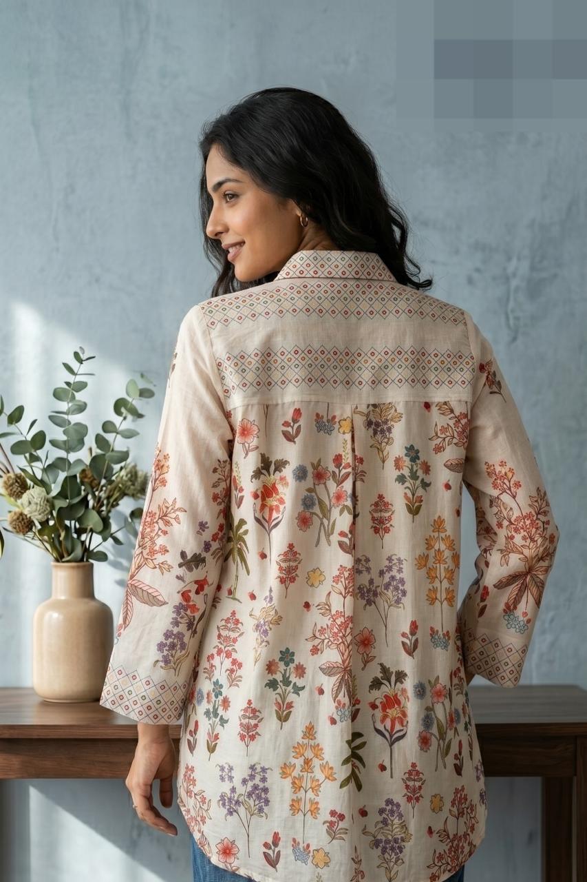 Pure mul chanderi with an inner smart shirt (B1004)