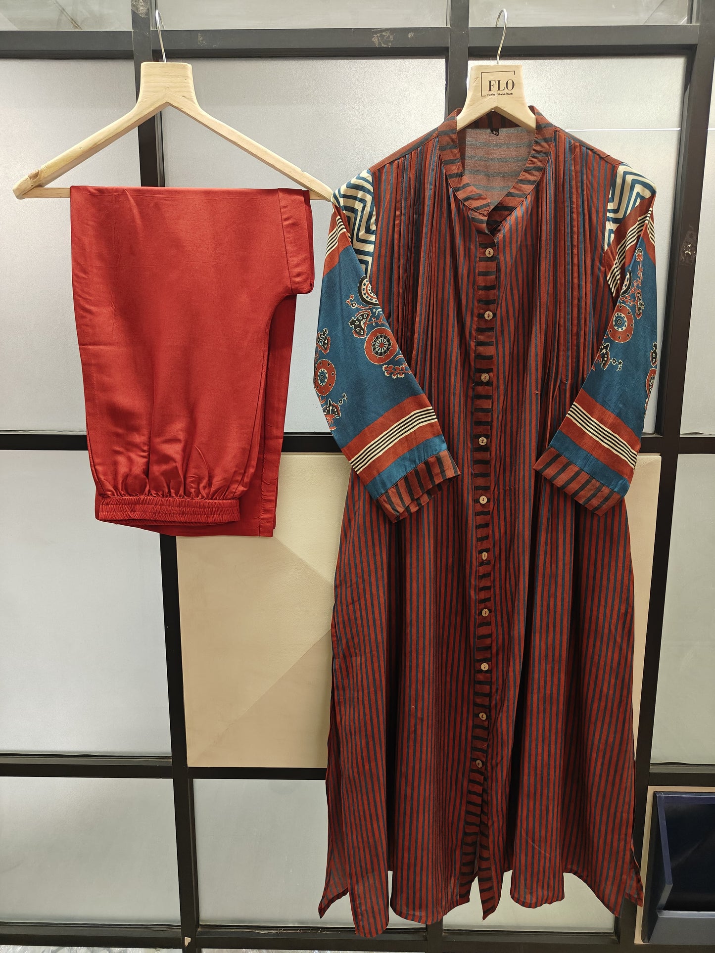 Pure mul silk smart two piece cordset (B676)